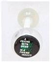 14 GAUGE BAD WORD " A FRIEND WITH WEED IS A FRIEND INDEED " CLEAR FLEXI TONGUE BARBELL BODY JEWELRY