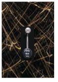 14 GAUGE BAD WORD " SIN " LOGO BELLY NAVEL RING BODY JEWELRY