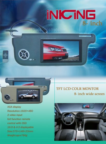 Car Sun-visor TFT LCD Monitor SM01-01
