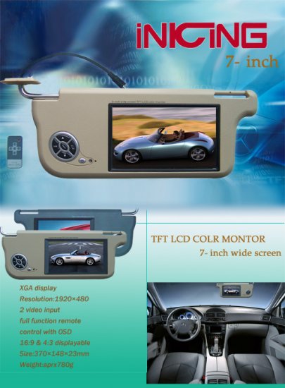Car Sun-visor TFT LCD Monitor SM01-02