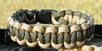 7 Inch Desert Tan & Olive Drab Paracord Bracelet
