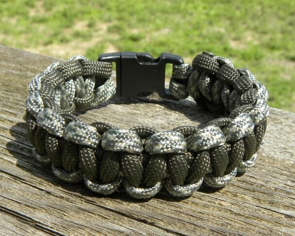 7 Inch ACU & Olive Drab Paracord Bracelet
