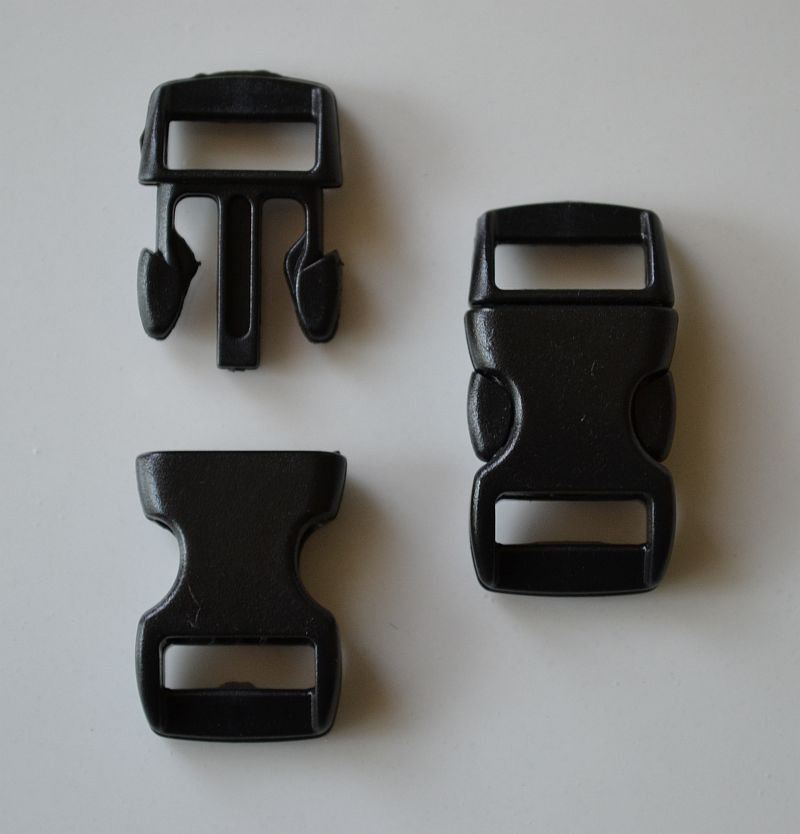 50 3/8" Black Side Release Buckles