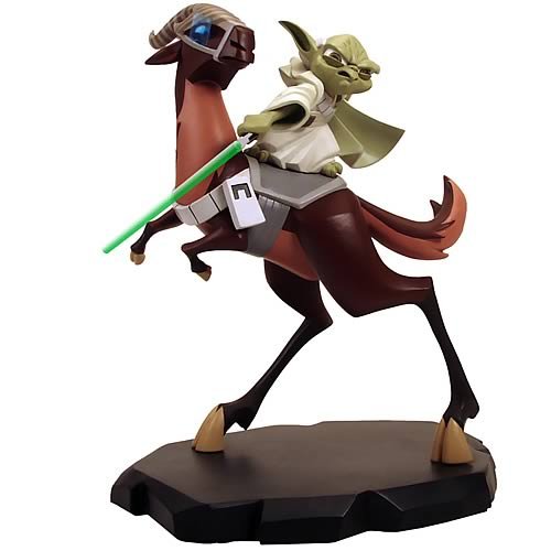 Star Wars Clone Wars Yoda on Kybuck Maquette
