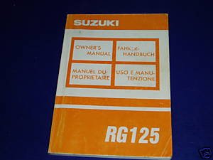 Suzuki 125 RG owners manual