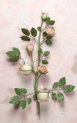 Rose Blossom Sconces
