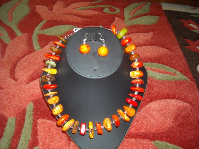 CHUNKY UNAKITE NECKLACE