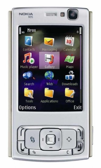 Brand New! NOKIA N95 Unlocked Smartphone w/Black Back - Retail
