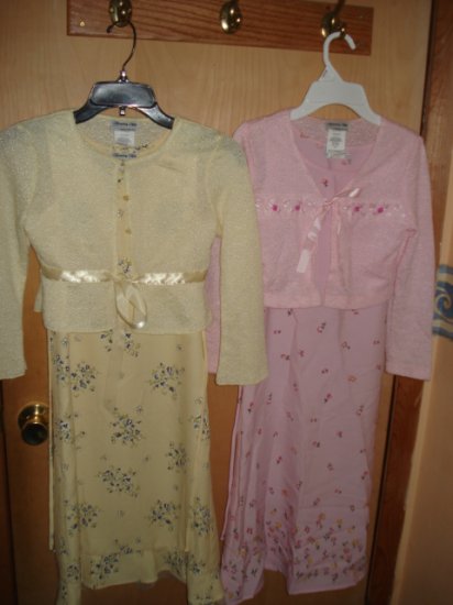 2 MODEST GIRLS SPRING DRESSES #09-0107