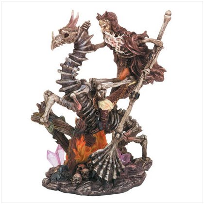 Skeleton Merlin On Dragon