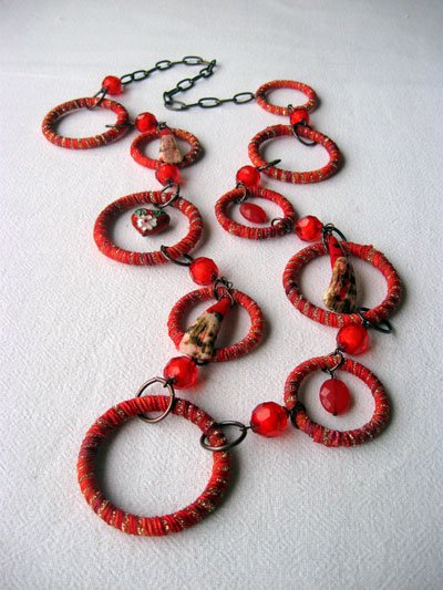 Red Hoops with Red Heart