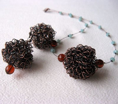 Chaos Necklace and Earrings