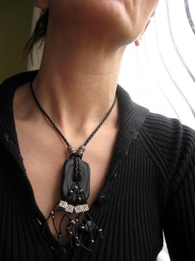 Black and Silver Elegant Necklace