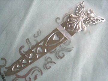 Silver Guardian Angel Bookmark