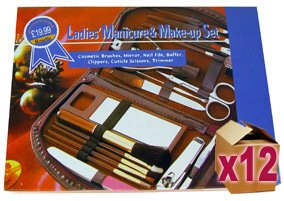 12 x Ladies 18 Piece Manicure & Makeup Sets