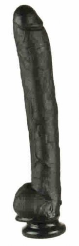 Dick Rambone Cock Black 18" x 2 1/2" Celebrity Skin Dildo