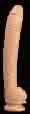Dick Rambone Cock White 18" x 2 1/2" Celebrity Skin Dildo