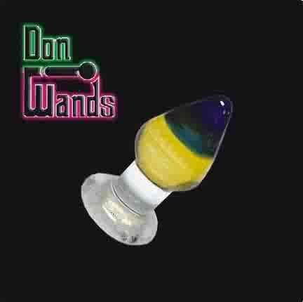Plugs - Blue & Amber Pyrex Anal Pleasure Plug by Don Wands