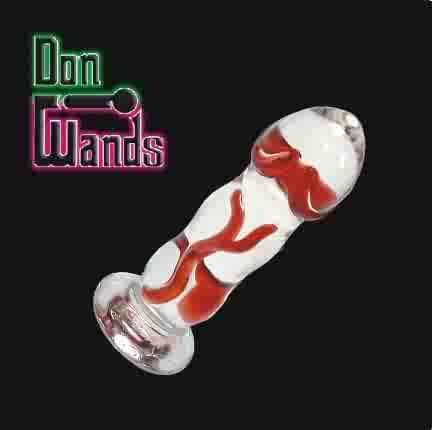 Little Red Ripple Pyrex Wand Dildo