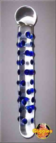 Love Bump Wand - Blue Pyrex Dildo