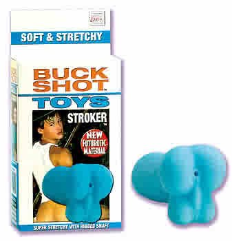 Buck Shot Silicone Stoker - Blue Anal Pocket Pal