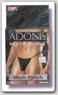 Black Mesh Pouch G- String