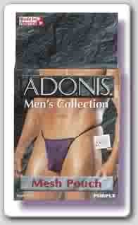 Purple Mesh Pouch G- String