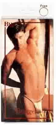 Bragger Black Velvet One Size G-String