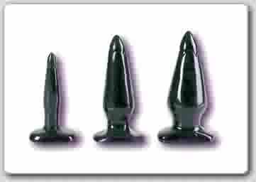 Back Door Probe - Black Medium Anal Probe
