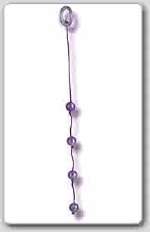 Acrylite Anal Beads - Small - Purple
