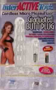 Graduated Butt Plug - Clear