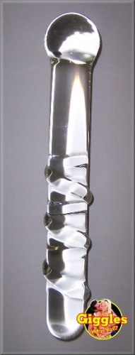 Twisty Wand - Clear Glass Dildo