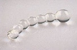 Spine Hand Blown Massage Wand Glass Dildo