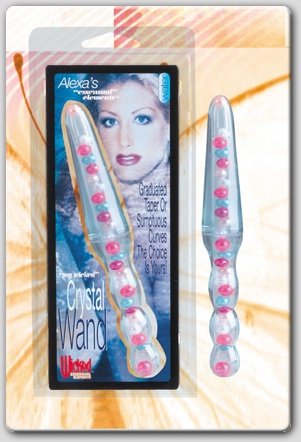 Alexa's Crystal Wand Glass Dildo