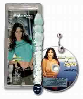 Erotic Magical Wand 11" Glass Dildo