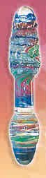 7' Colorful ANALIZERS Glass Dildo