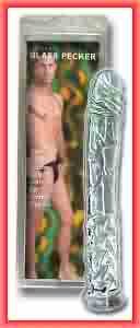 Solid Glass Pecker 11" Dildo