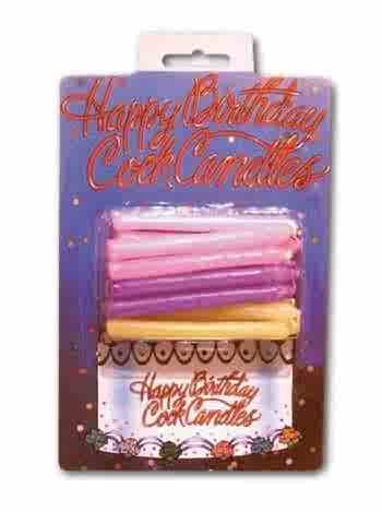 Happy Birthday Cock Candles