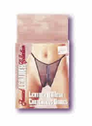 Sensual Leather Collection Crotchless Undies