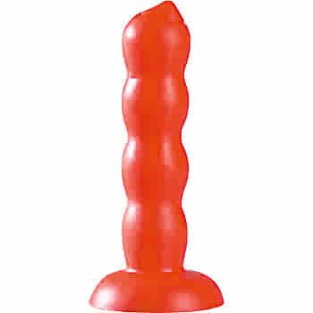 Witty Worm Red (Net) Silicone Dildo