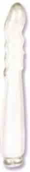 Acrylic Love Wand 9" Curved Tip Dildo