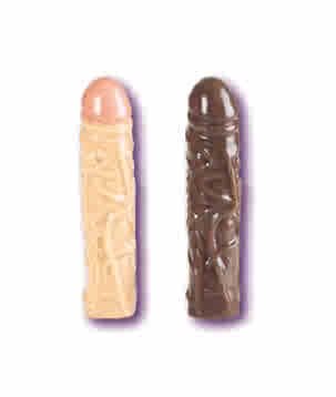 Ivory Duo 8 1/2" Veined Chubby Dildo