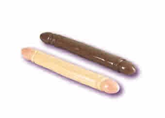 Ivory Duo 12" Smooth Double Dong Double Head Dildo