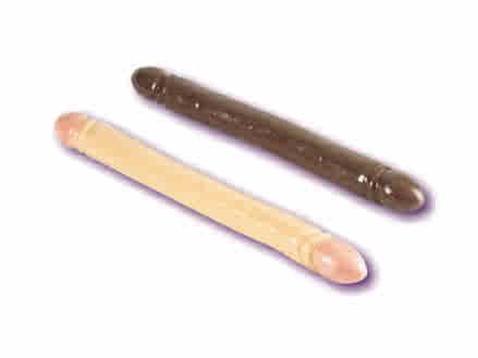 Ebony Tool 18" Smooth Double Dong Double Head Dildo