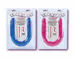 Flexible Double Dong - 18" Ice Blue with Vertebrae Double Head Dildo