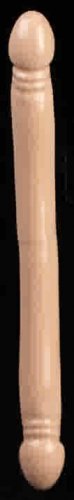 Smooth DBL Header White 18" Double Head Dildo