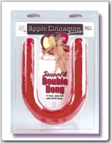 DBL Dong-Smooth Cinn/Apple Double Head Dildo