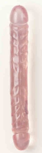 JR. Double Dong Pink Jelly 12" Double Head Dildo