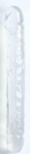 JR. Double Dong Clear Jelly 12" Double Head Dildo