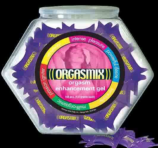 Orgasmix Lube Orgasm Enhancement Gel Pillow Packs 144pcs